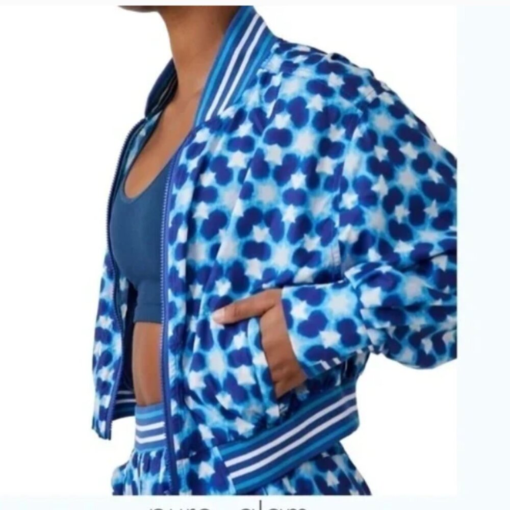 NWT Free‎ People Movement Top Speed Water-Resistant Jacket  Blue